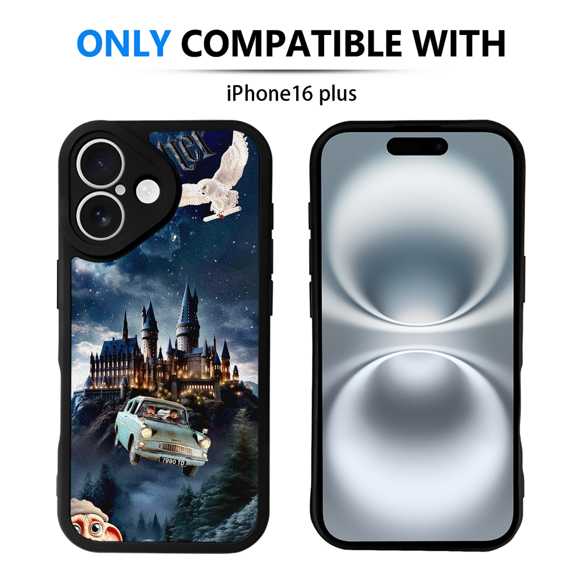 （画像用） Harry Potter ハリー・ポッターシリーズ 【iPhone 16シリーズ対応】シリコンスマホケース（レザー調） 材質：シリコン